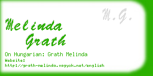 melinda grath business card